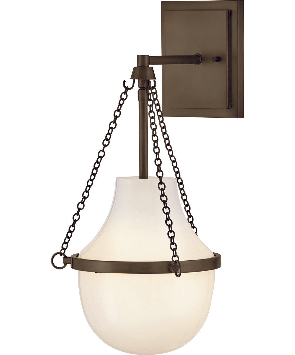 Collins 1-Light Medium Single Light Sconce in Heritage Bronze