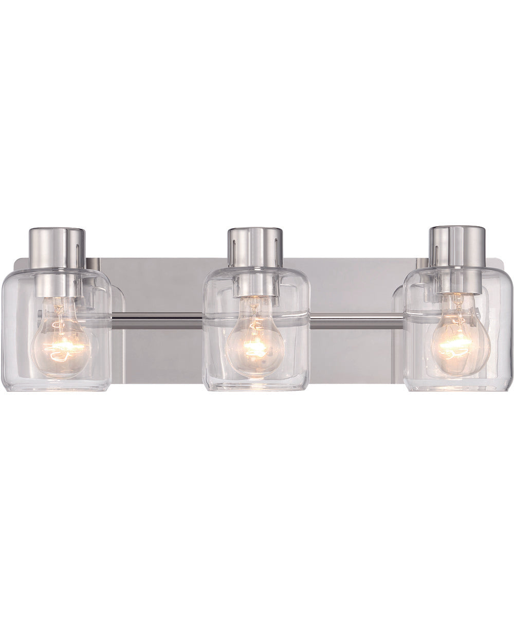Rori 3-Light Lighting Polished Nickel