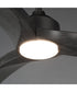 Drifter 52 inch Outdoor Fan w LED Charcoal / Grey Wood