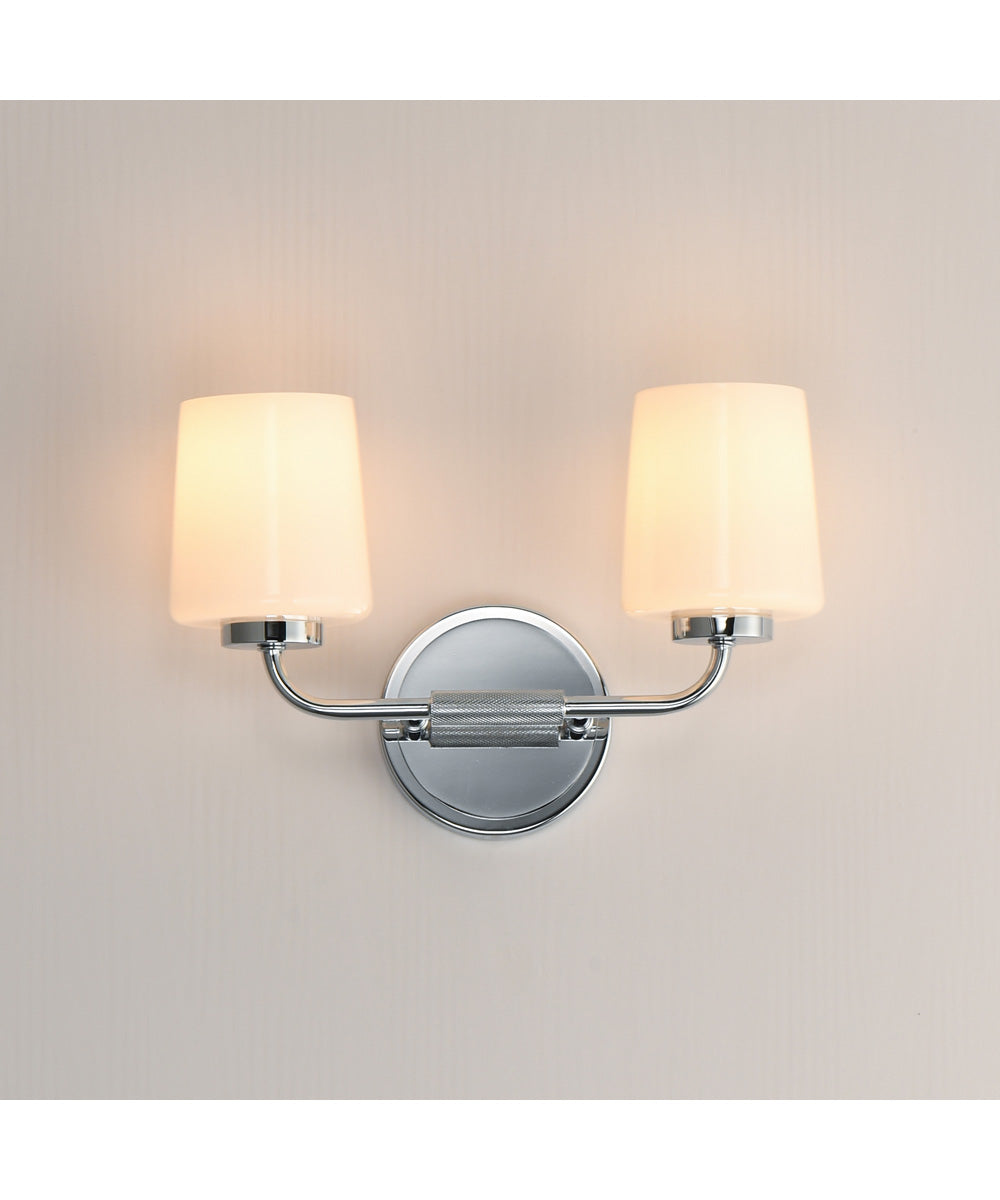 Durham 2-Light Sconce Polished Chrome
