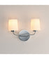 Durham 2-Light Sconce Polished Chrome