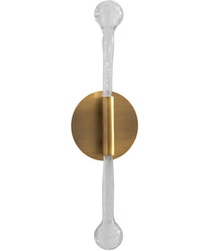 Manhattan 2-light LED Sconce Brushed Brass