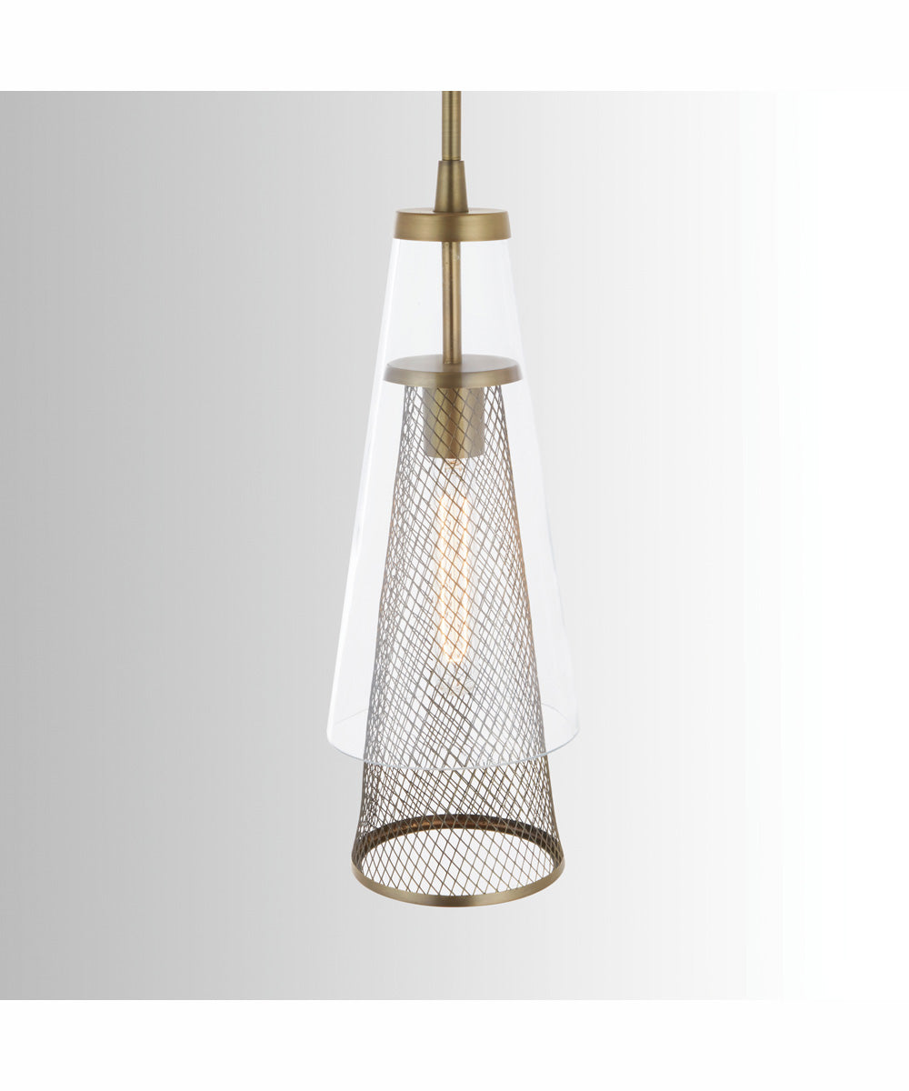 Abbott 1-Light Pendant Aged Brass