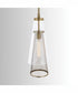 Abbott 1-Light Pendant Aged Brass