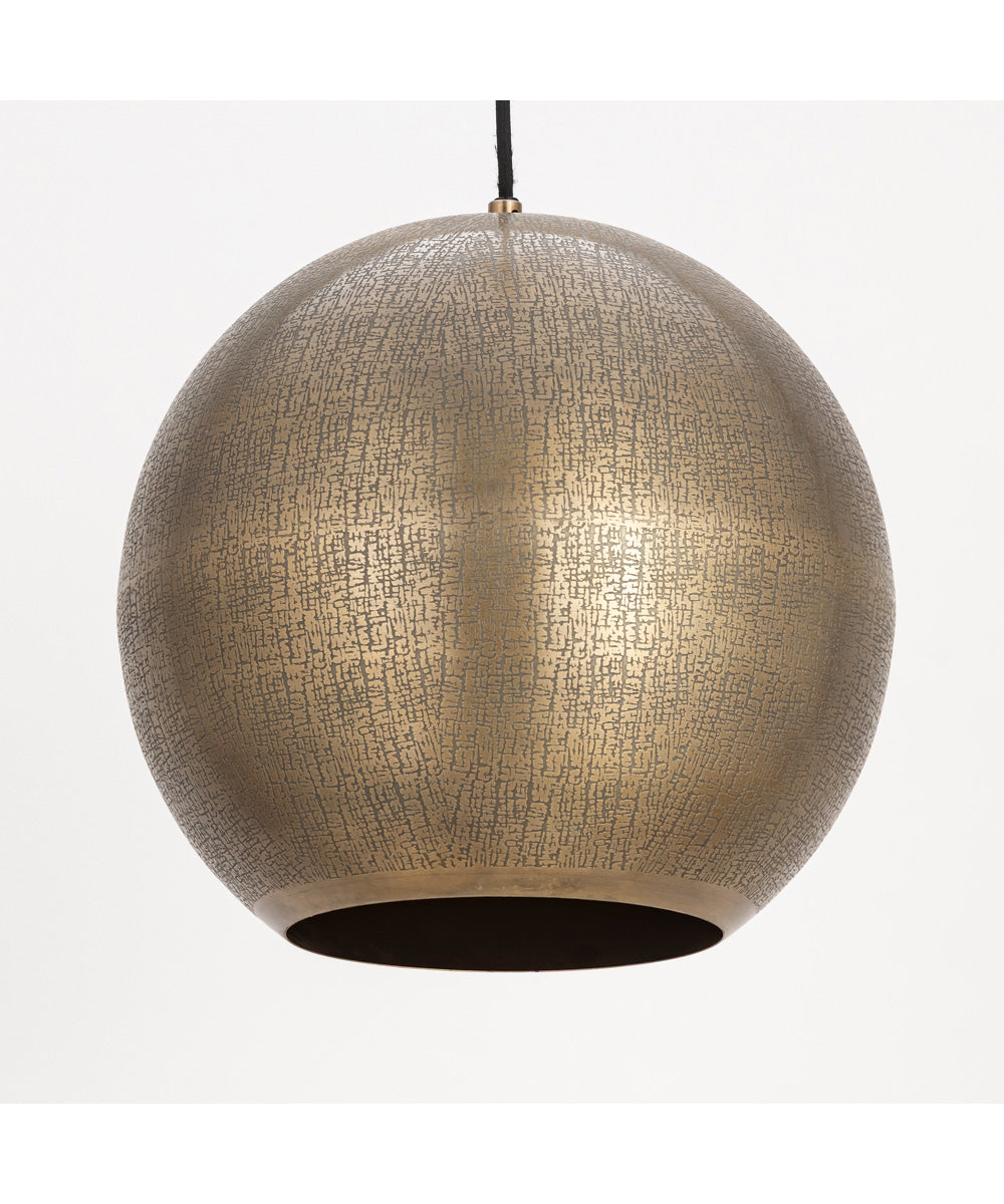 Aurelia 14 inch 1-Light Pendant Weathered Brass