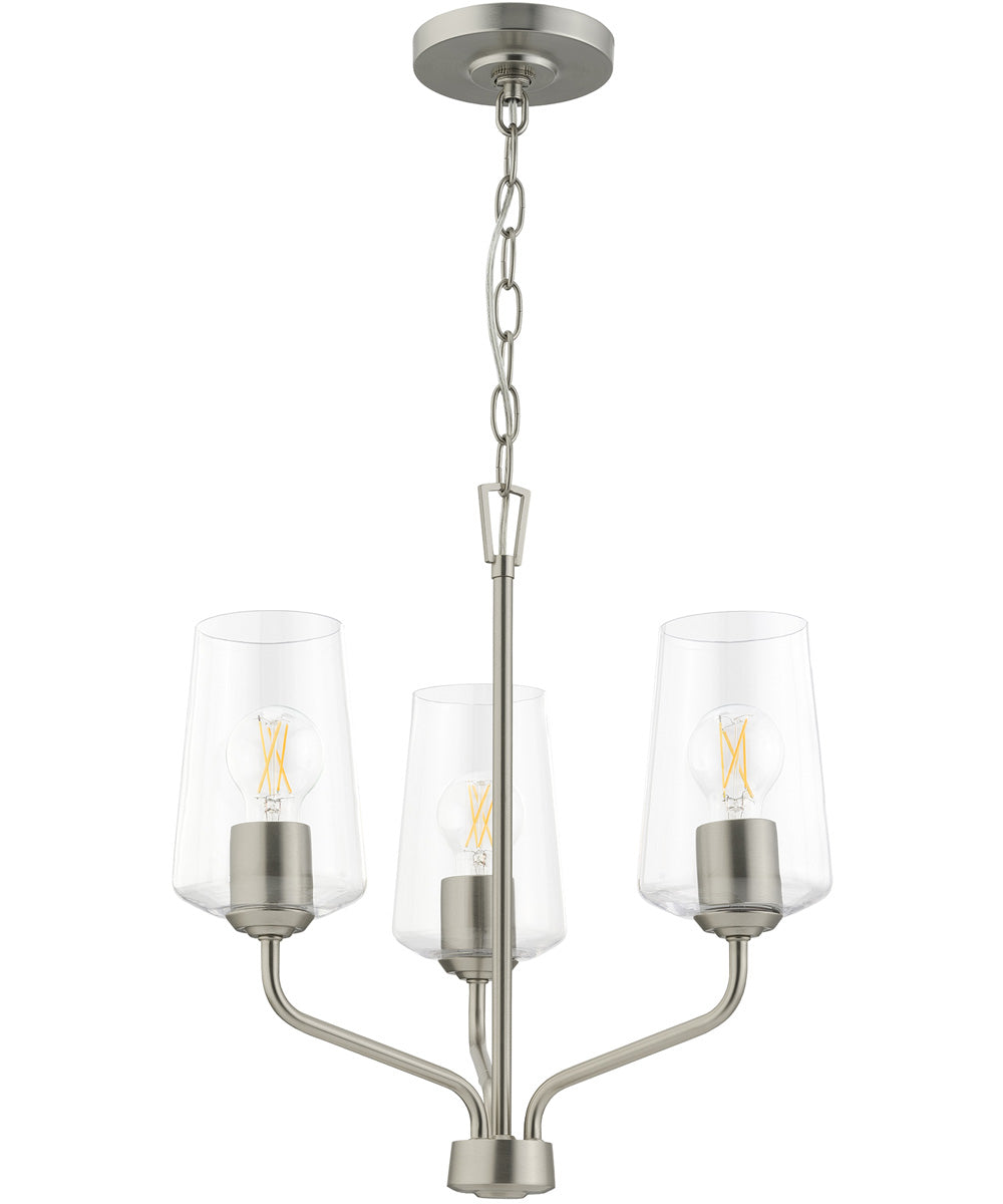 Celino 3-Light Chandelier Brushed Nickel