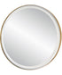 Crofton Lighted Brass Round Mirror