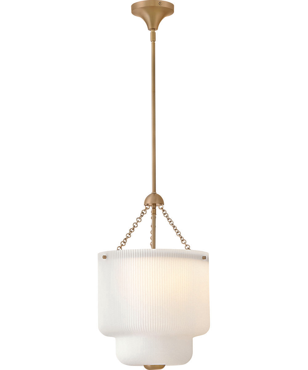 Adella 4-Light Medium Pendant in Lacquered Brass
