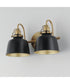 Hollis 2-Light Sconce Natural Aged Brass