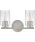 Leta 2-Light Small Two Light Vanity in Brushed Nickel