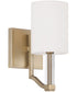 Ingrid 1-Light Sconce Matte Brass
