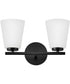 Bri 2-Light Small Two Light Vanity in Black