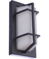 Bulkhead Rectangular 1-Light Outdoor Lighting Textured Black