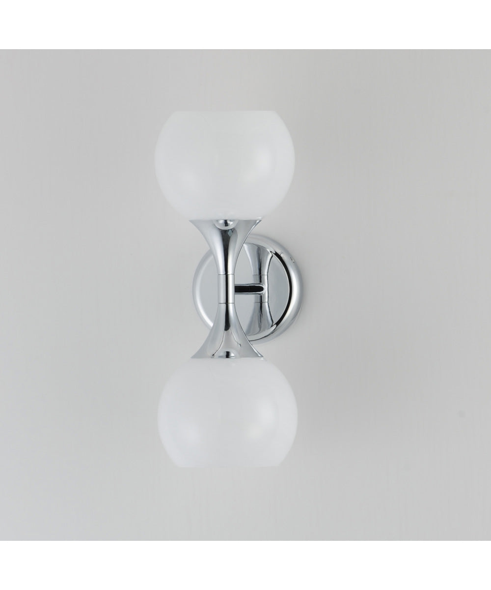 Neve 2-Light Wall Sconce Polished Chrome