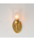 Acadia 1-Light Wall Sconce Natural Aged Brass