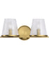 Valentine 2-Light Vanity & Wall Vintage Brass