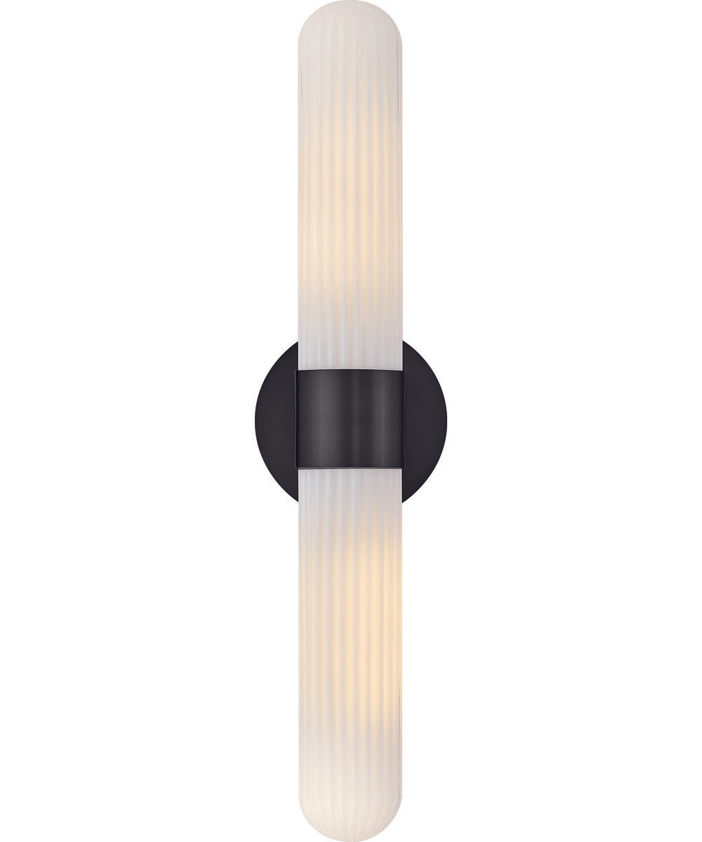 Nina 2-Light Large Two Light Sconce in Black