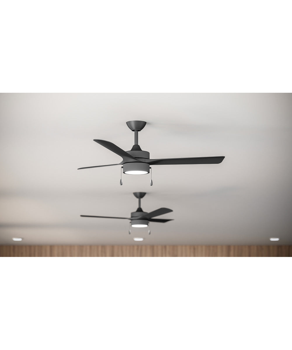 Axion I 52 in. 3-Blade Modern LED Ceiling Fan Matte Black