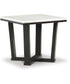 Fostead Square End Table White/Espresso