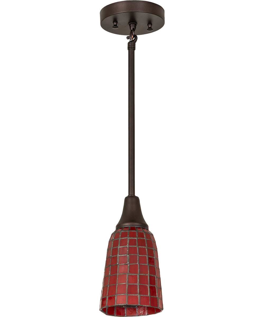 5" Wide Terra Roja Mini Pendant