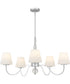 Stone 5-light Chandelier Polished Chrome