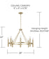 Winton 8-Light Chandelier Matte Brass