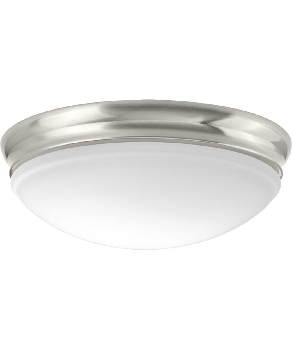 1-Light 13-1/2" LED Flush Mount Brushed Nickel