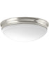 1-Light 13-1/2" LED Flush Mount Brushed Nickel