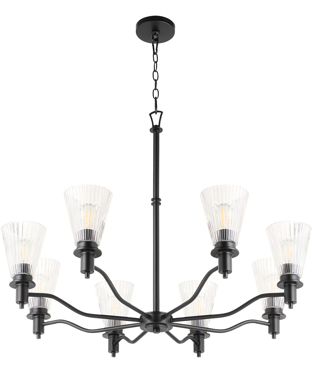Lawton 8-light Chandelier Matte Black