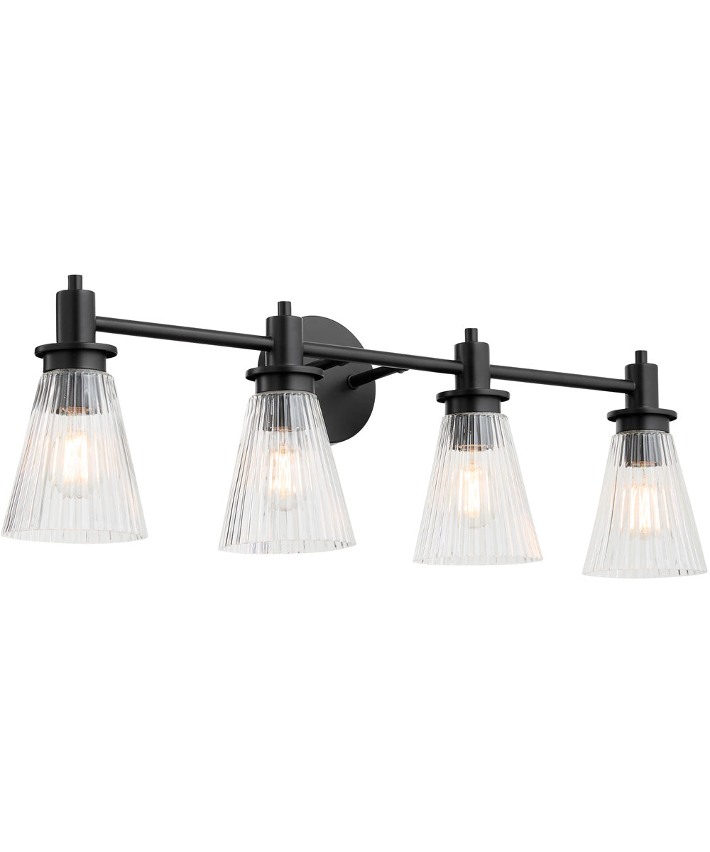 Lawton 4-light Bath Vanity Light Matte Black