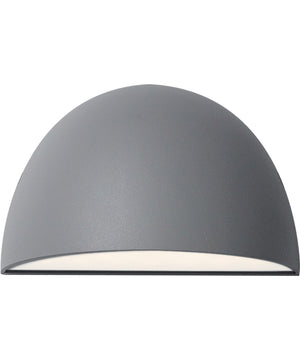 Pathfinder Round LED Outdoor Wall Sconce -5CCT Silver