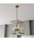 Clovis 4-light Pendant Brushed Weathered Brass