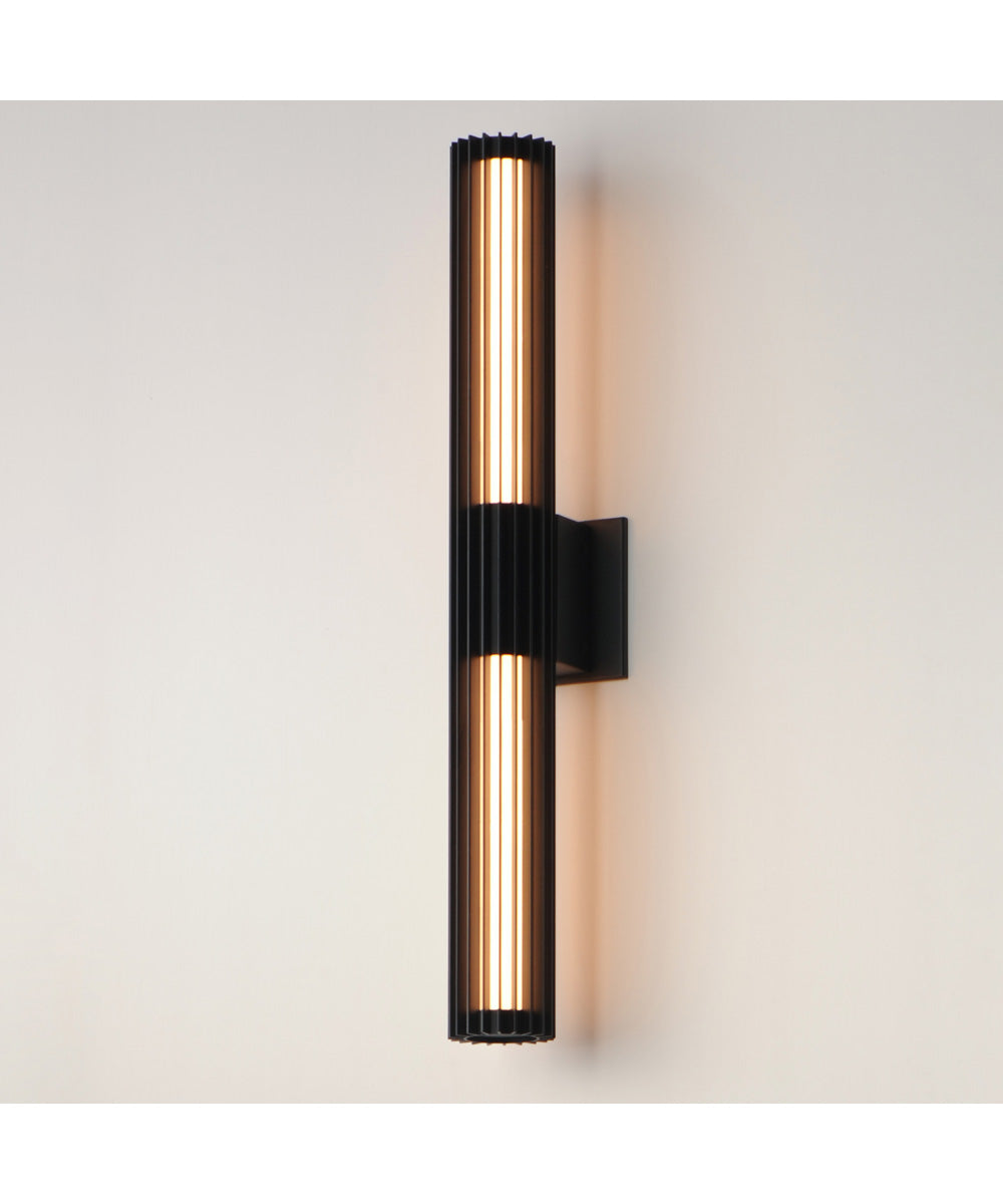 Citadel 28 inch LED Outdoor wall sconce Black