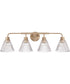 Pleated 4-Light Lighting Premium Bronze
