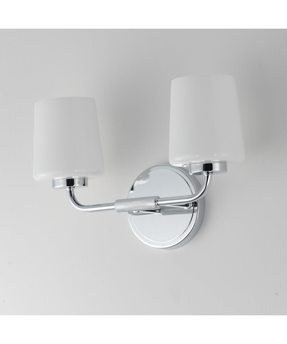 Durham 2-Light Sconce Polished Chrome