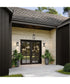Ryle 1-Light Small Wall Lantern with Clear Glass Panels Matte Black