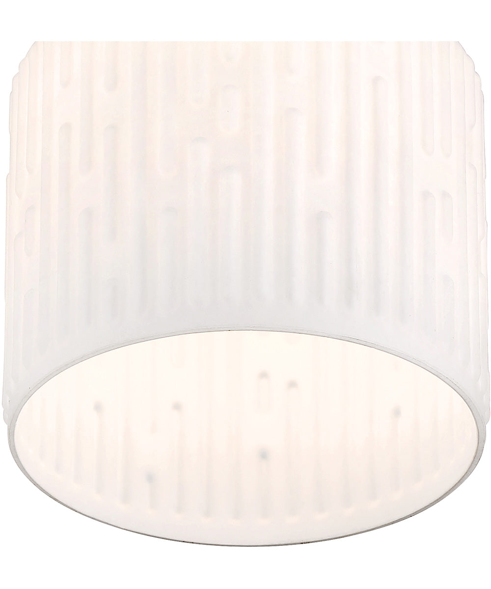 Ele 1 Light Semi Flush  Brushed Gold