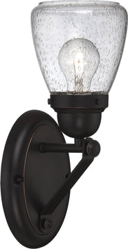 5"W Laurel 1-Light Vanity & Wall Sudbury Bronze