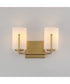 Dart 2-Light Bath Vanity Natural Aged Brass