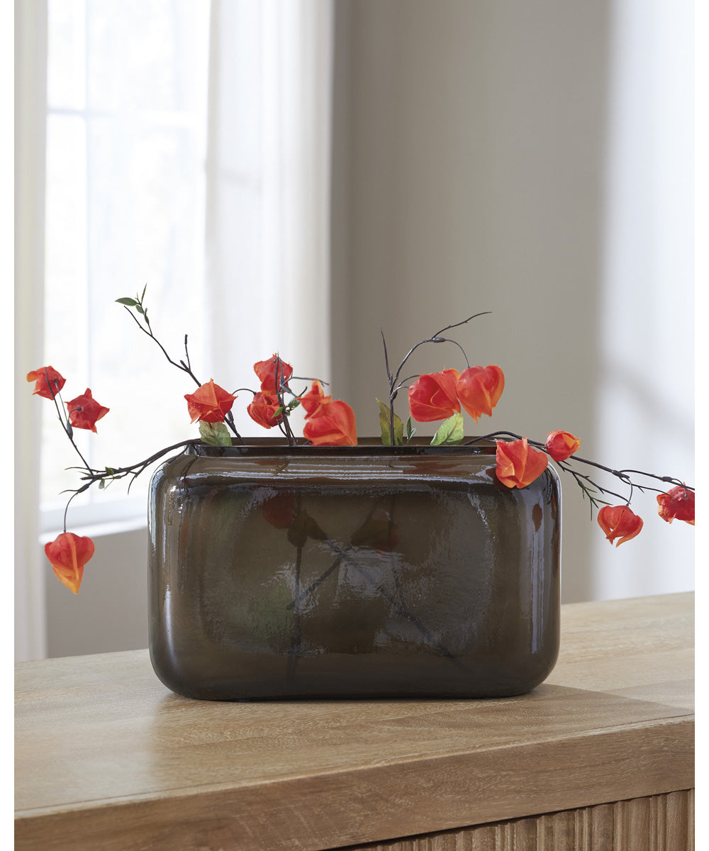 Sumner Vase Gray/Gold