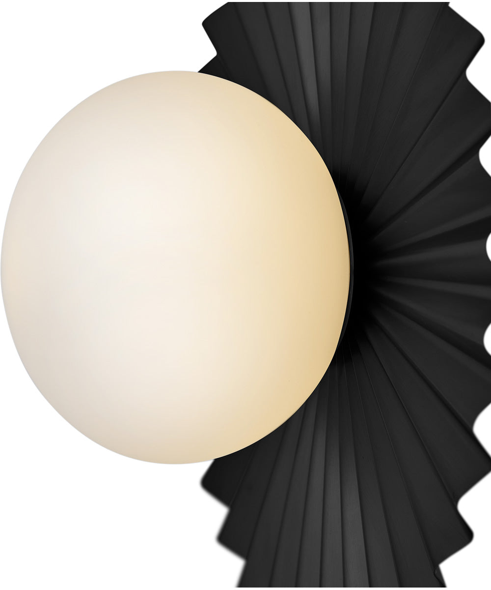 Stevie 1-Light Small Flush Mount in Black