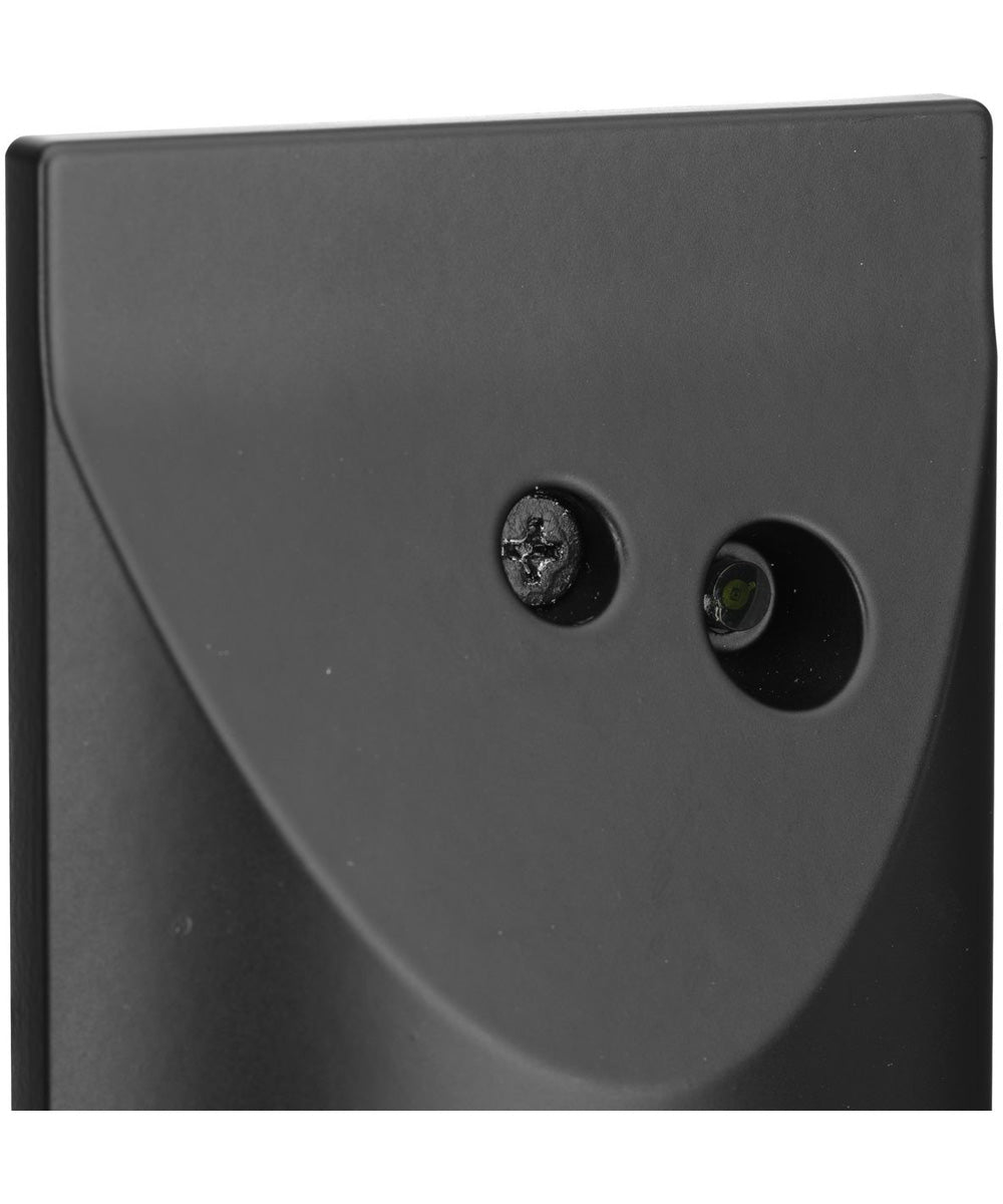 LED Indoor/Outdoor Antique Bronze Integrated LED Wall or Step Light with Photocell Black