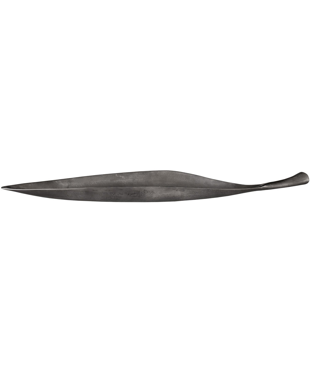 Leaflet Dark Nickel Outdoor Bowl