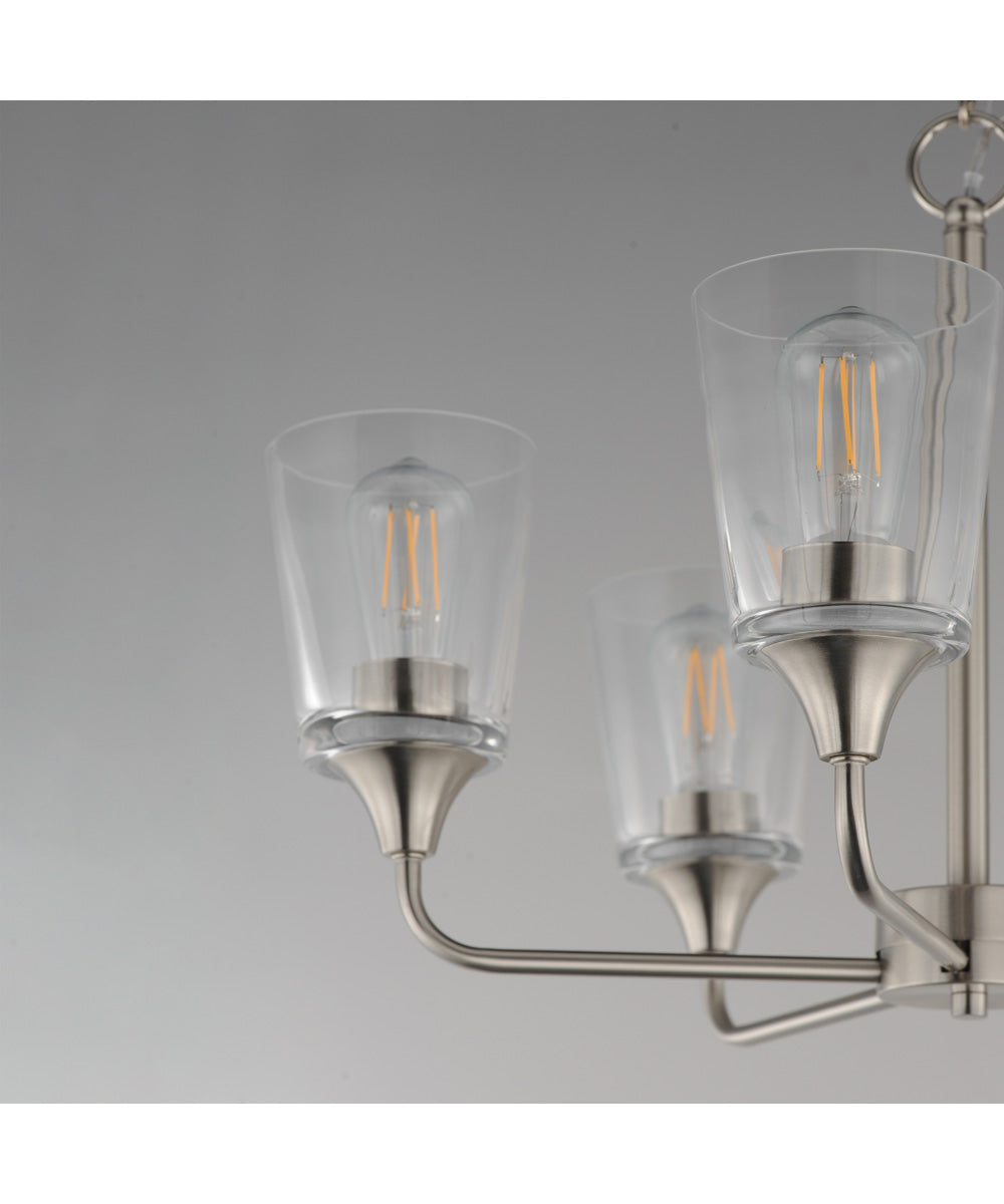 Hudson 5-Light Chandelier Satin Nickel
