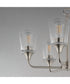 Hudson 5-Light Chandelier Satin Nickel