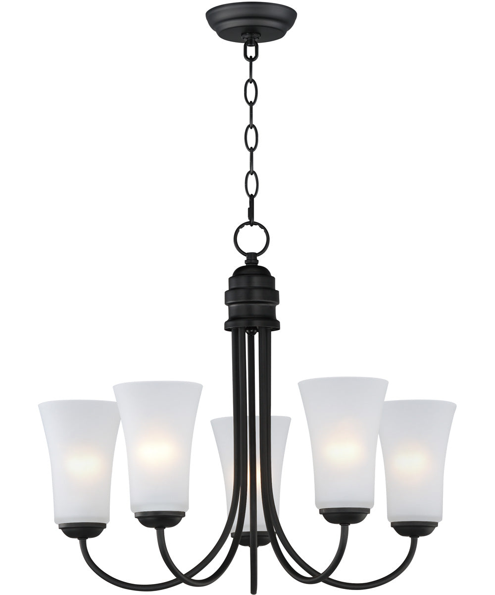Logan 5-Light Chandelier Black