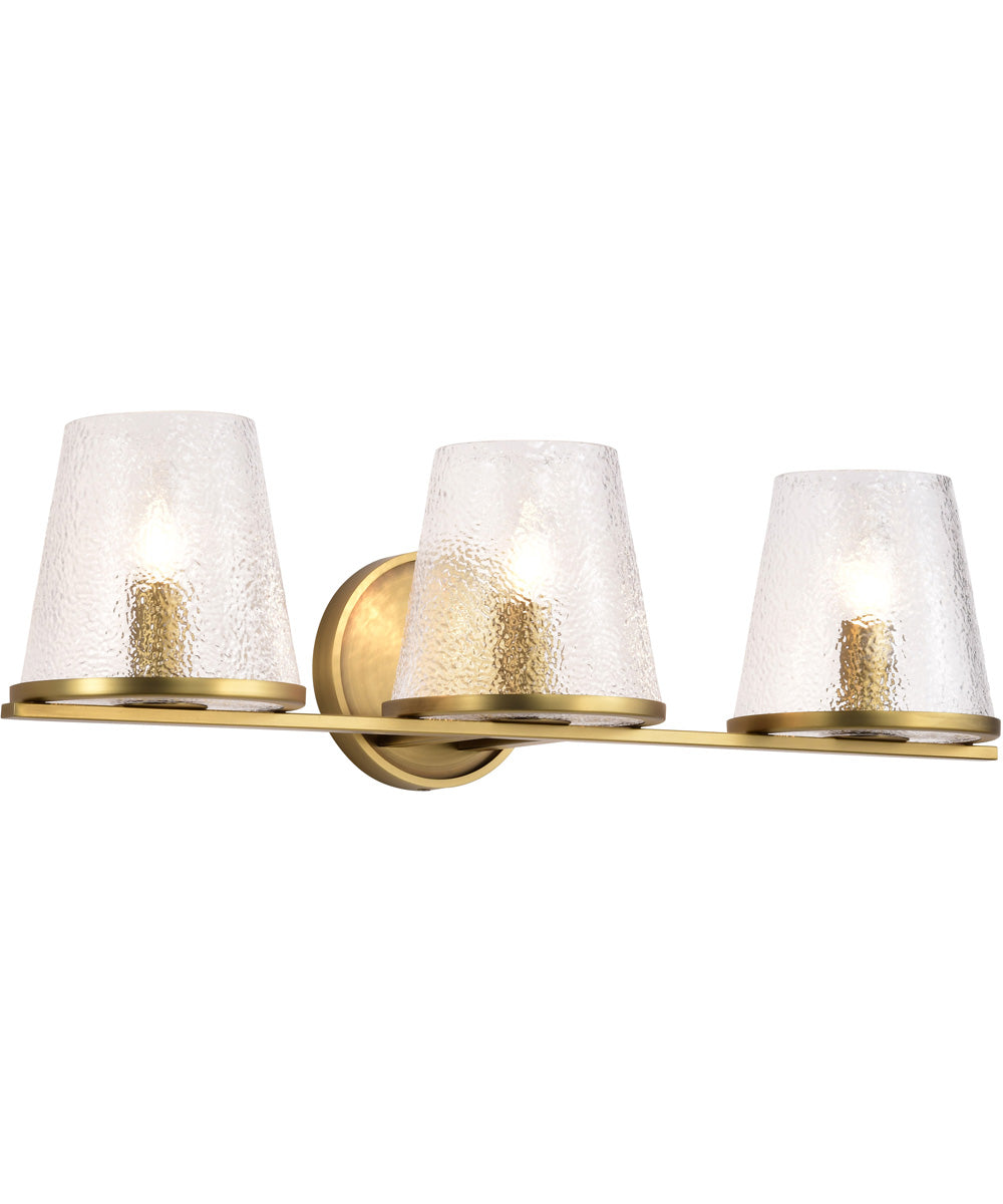 Valentine 3-Light Vanity & Wall Vintage Brass