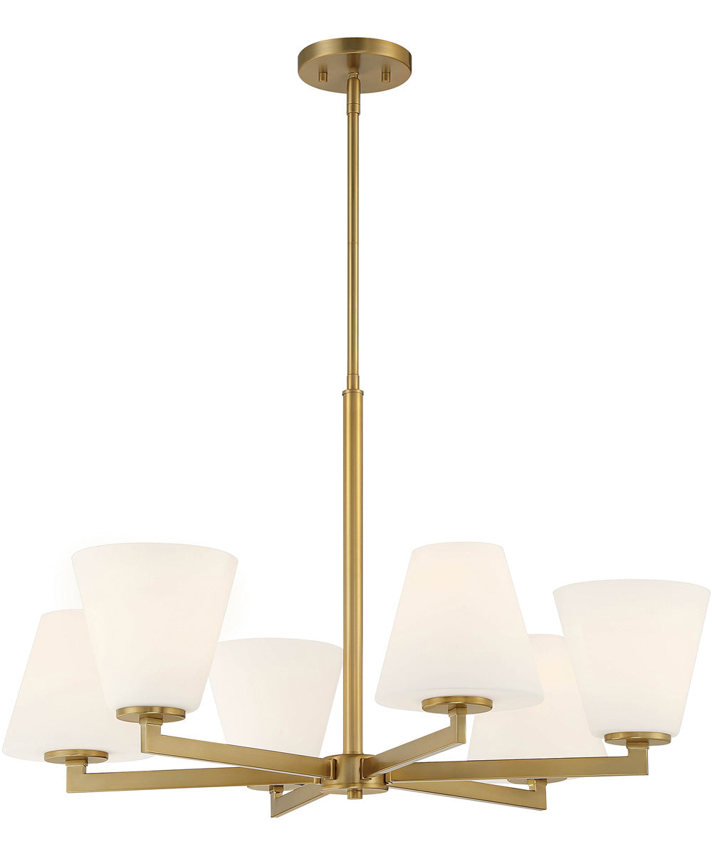Palmyra 6 Light Chandelier Brushed Gold