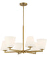 Palmyra 6 Light Chandelier Brushed Gold