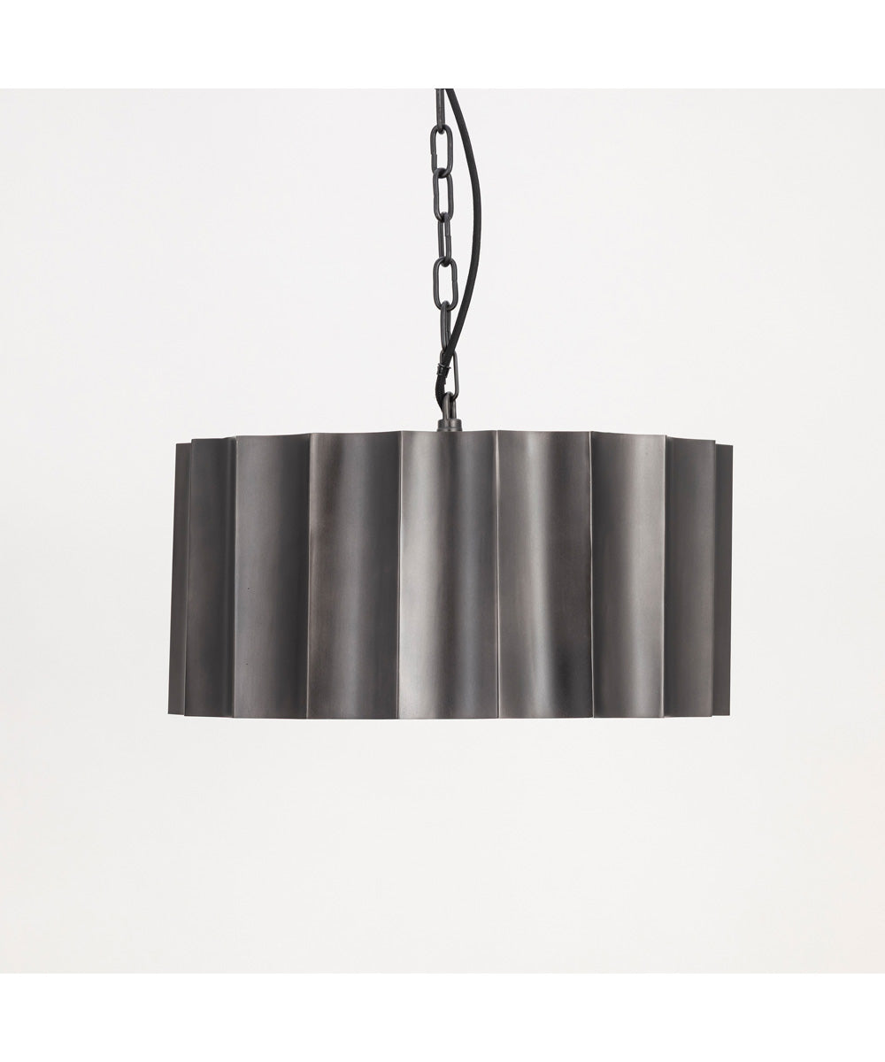 Allegra Large 1-Light Pendant Gunmetal / Gold